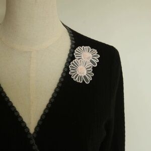 1-2pcs DIY flower lace Patches for clothing Embroidery flowerers patches
